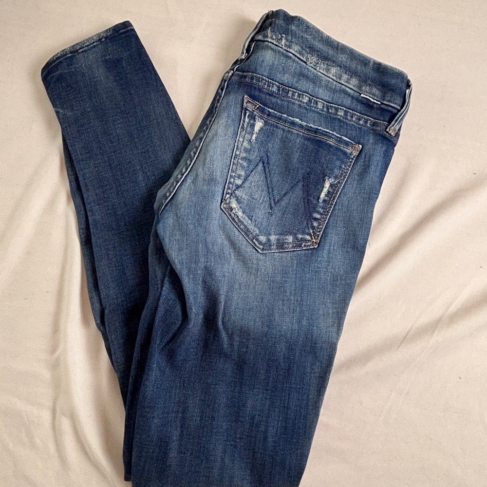 Casual Mother Blue Boyfriend Jeans - Picture 2 of 2